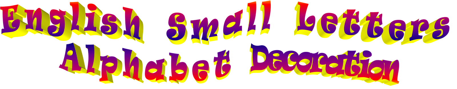 English Small Letters Alphabet Decoration_and_Design